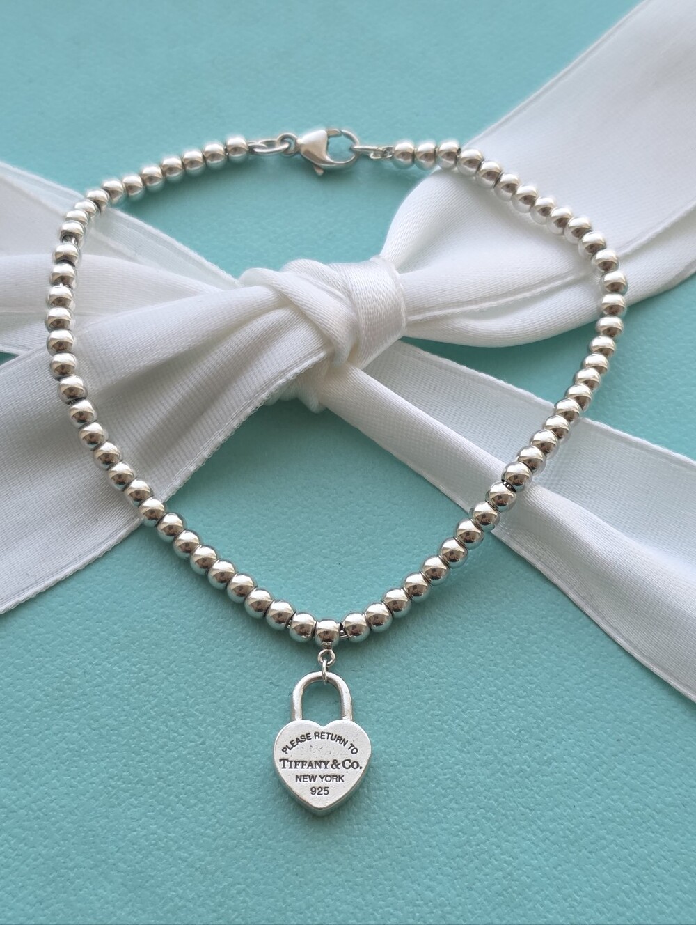 Retired Mini heart padlock bracelet